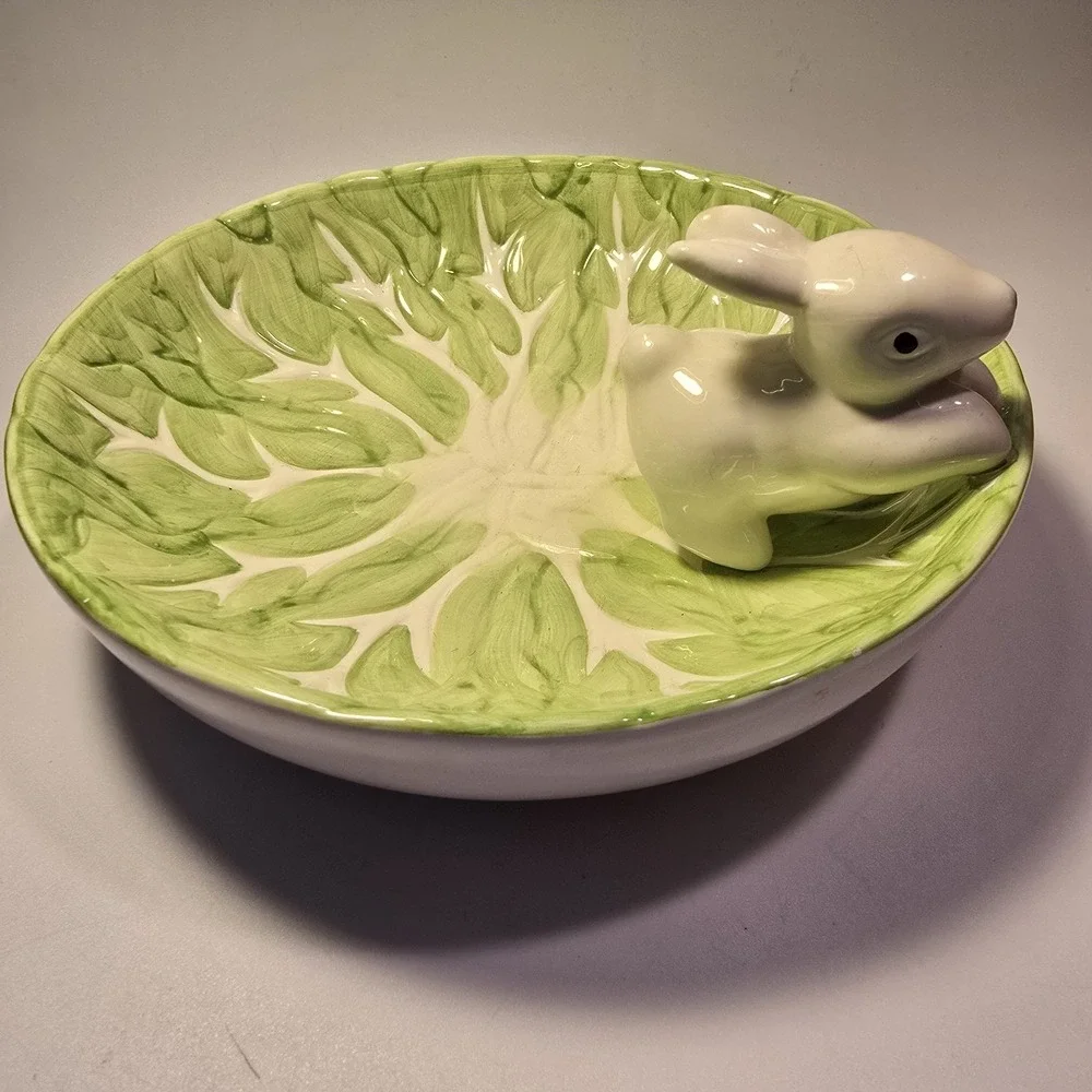 WCL White Bunny Green Lettuce 8 1/2